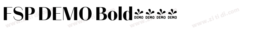 FSP DEMO Bold字体转换 FSP DEMO Bold字体转换